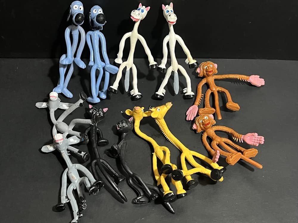 Amazon.co.jp: 70年代 動物 くねくね人形 まとめて 昭和 レトロ